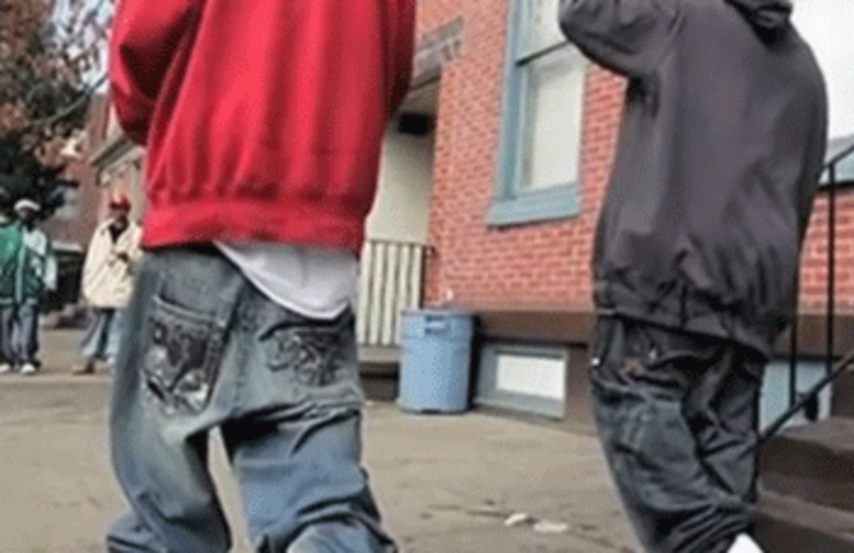 Gangster sagging pants Clearance