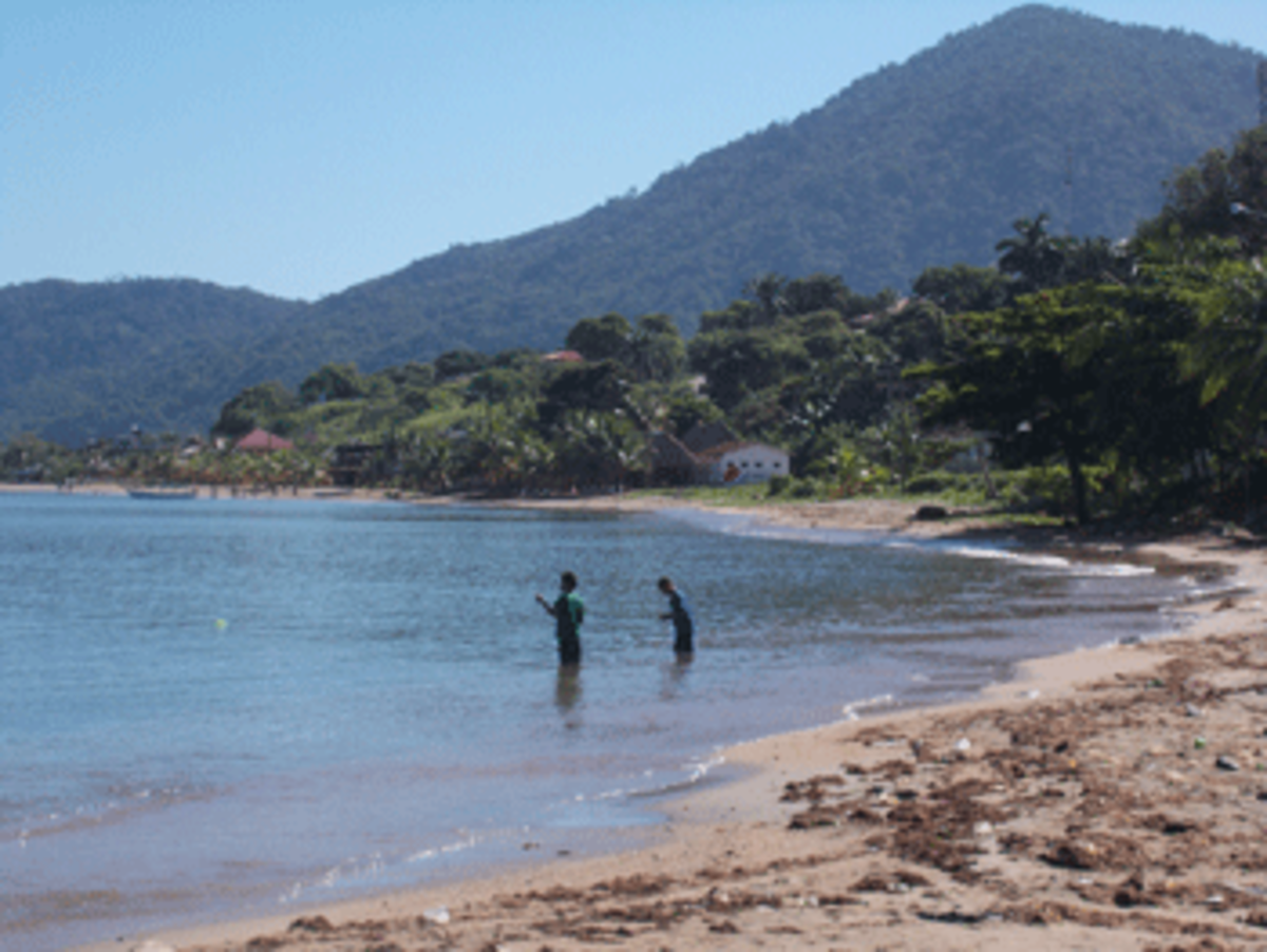 While Honduras’ neo-liberal government looks to develop for tourism “unproductive Caribbean beaches,” they are home to the Garifuna people, existing in harmony with their surroundings. These hundreds of kilometers of “waste” are home to 46 villages, where people live as they have for a couple of hundred years, reliant on the sea for fishing, on the beach for coconut and fruit, on the wetlands for rice cultivation and the surrounding hillsides for growing yuca, firewood, and hunting. Photo By Jack Eidt.