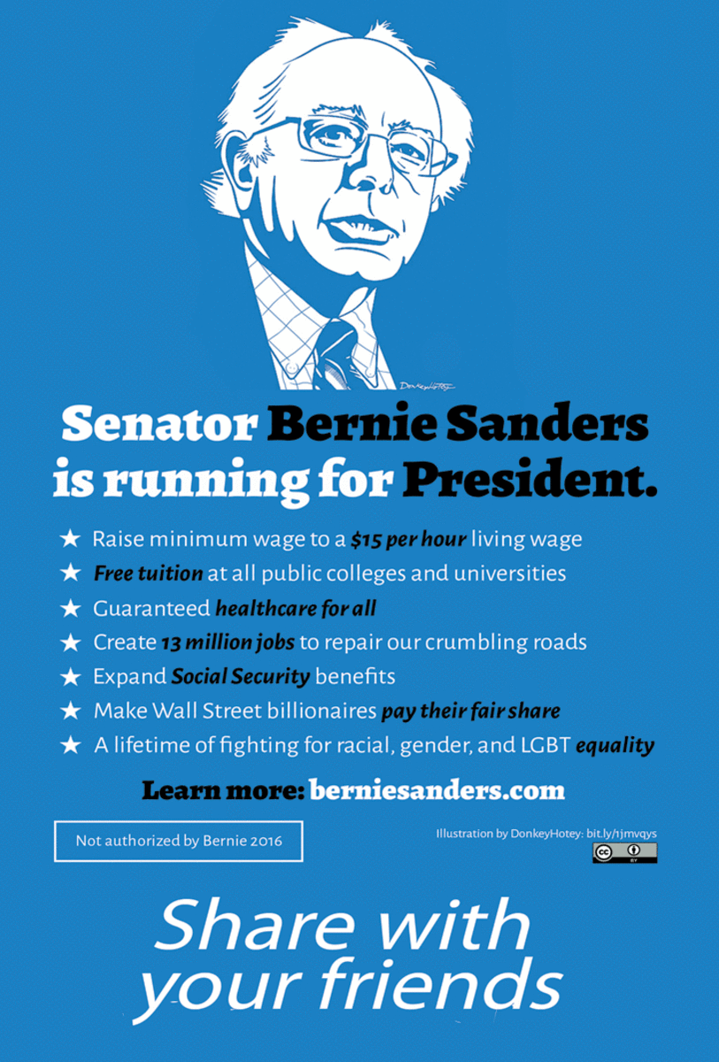share bernie with a friend la progressive bernie flyers